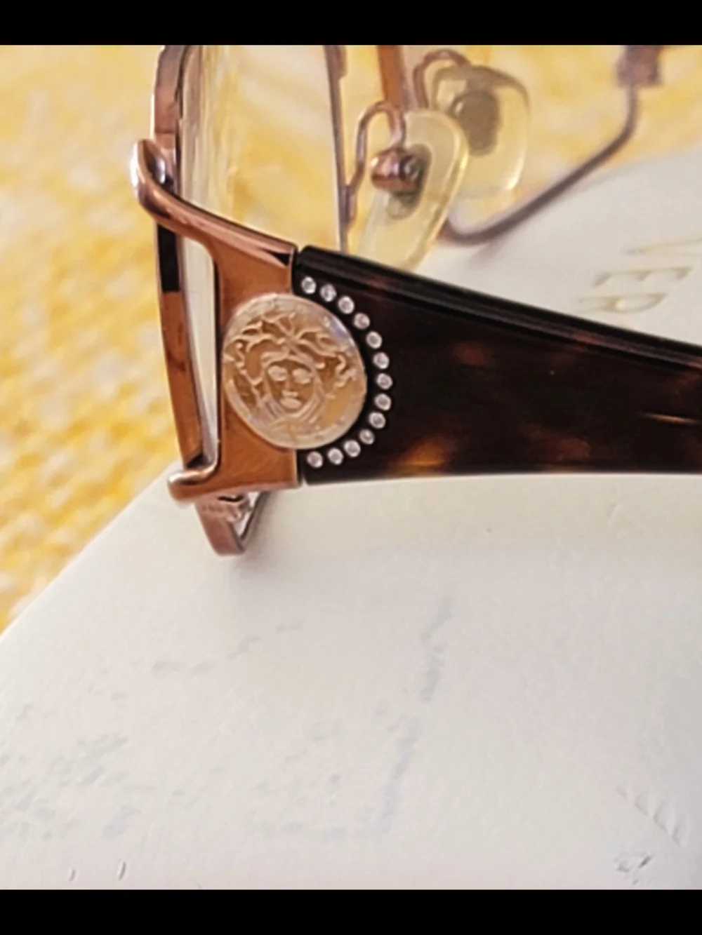 Versace Bronze Turtle 1142-B 1045 Medusa Logo Womens Glasses Frame 53 16 135